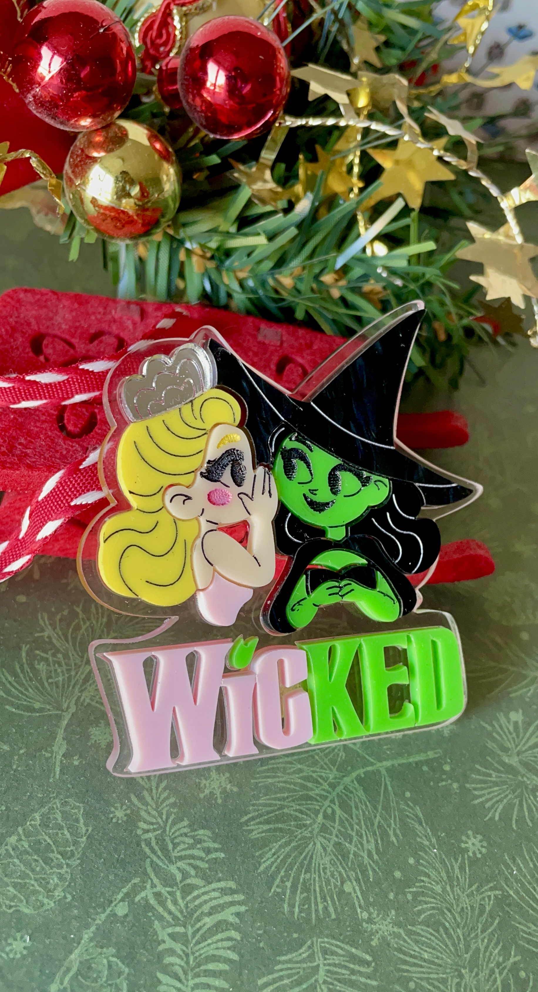 Broche Elphaba et Glinda Wicked enfant