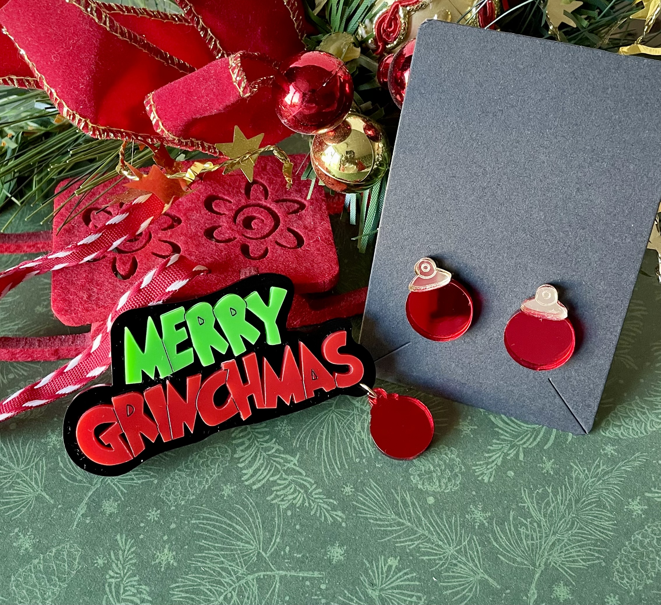 Parure de noël Merry Grinchmas