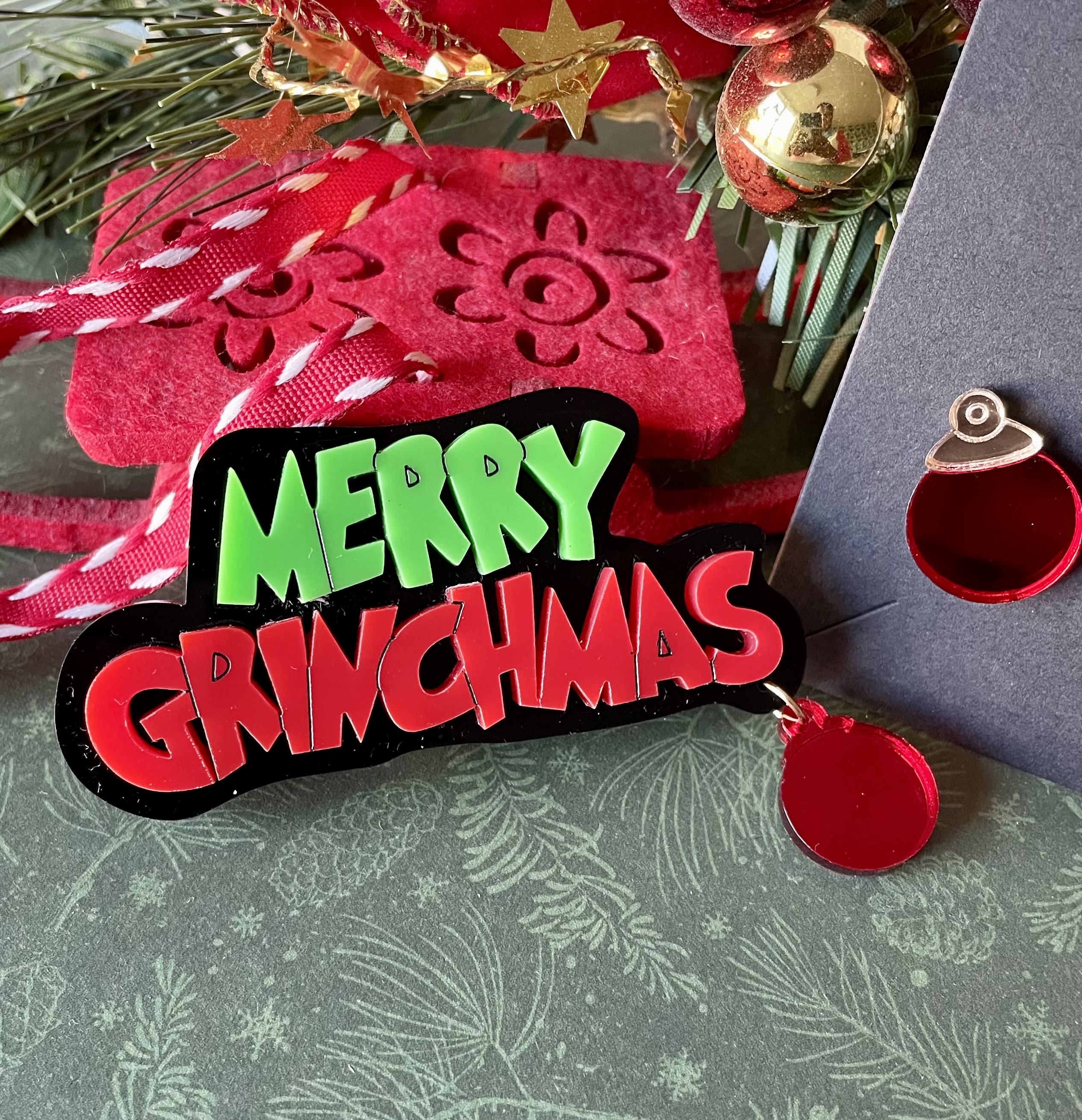 Parure de noël Merry Grinchmas