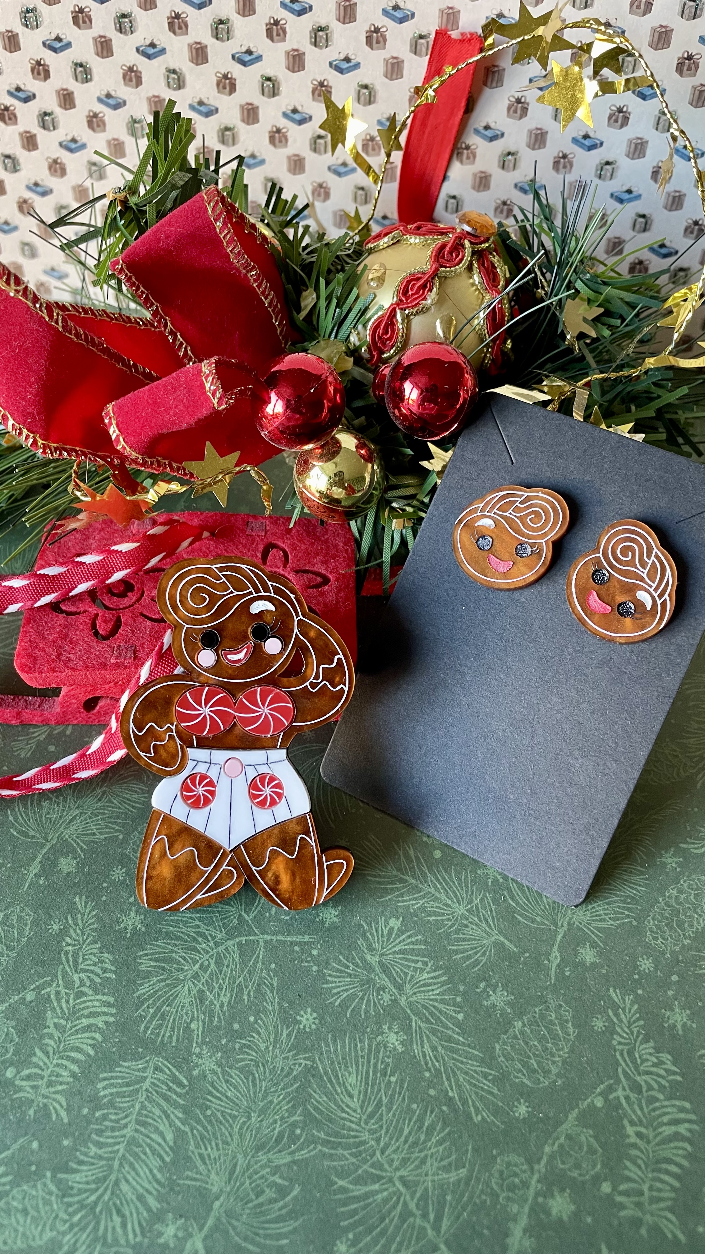 Parure de noël Pinup Pain dépice