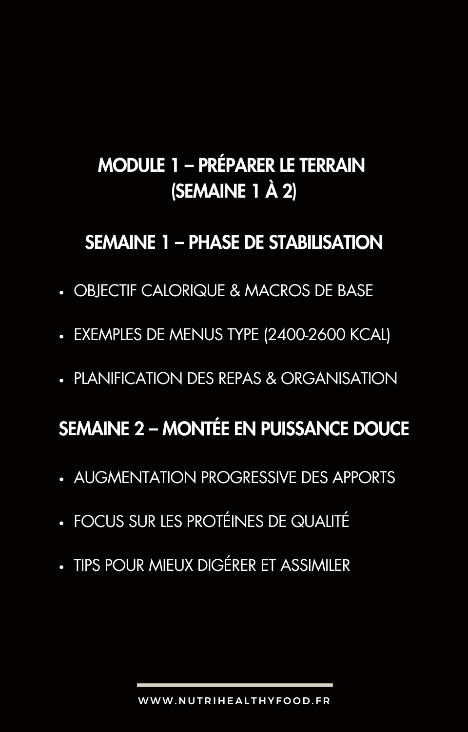 60 Jours pour une Prise de Masse Propre – Version Homme (sans sport)