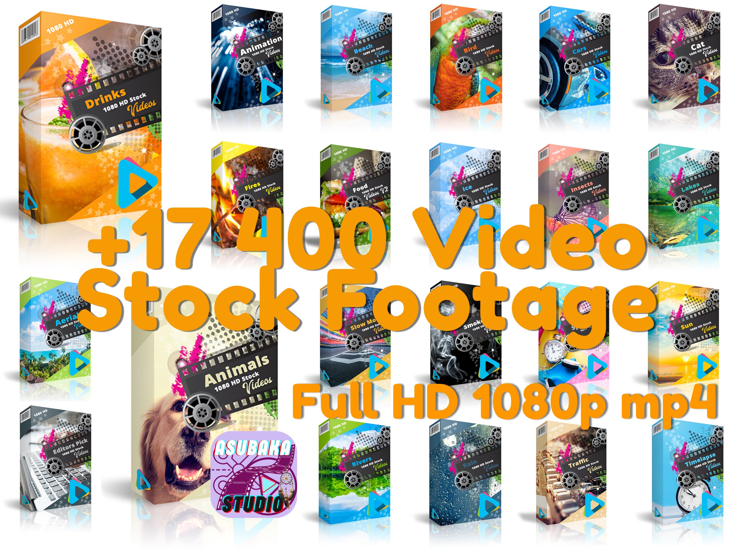+17 400 Clips Vidéos de Stock Multi Thèmes