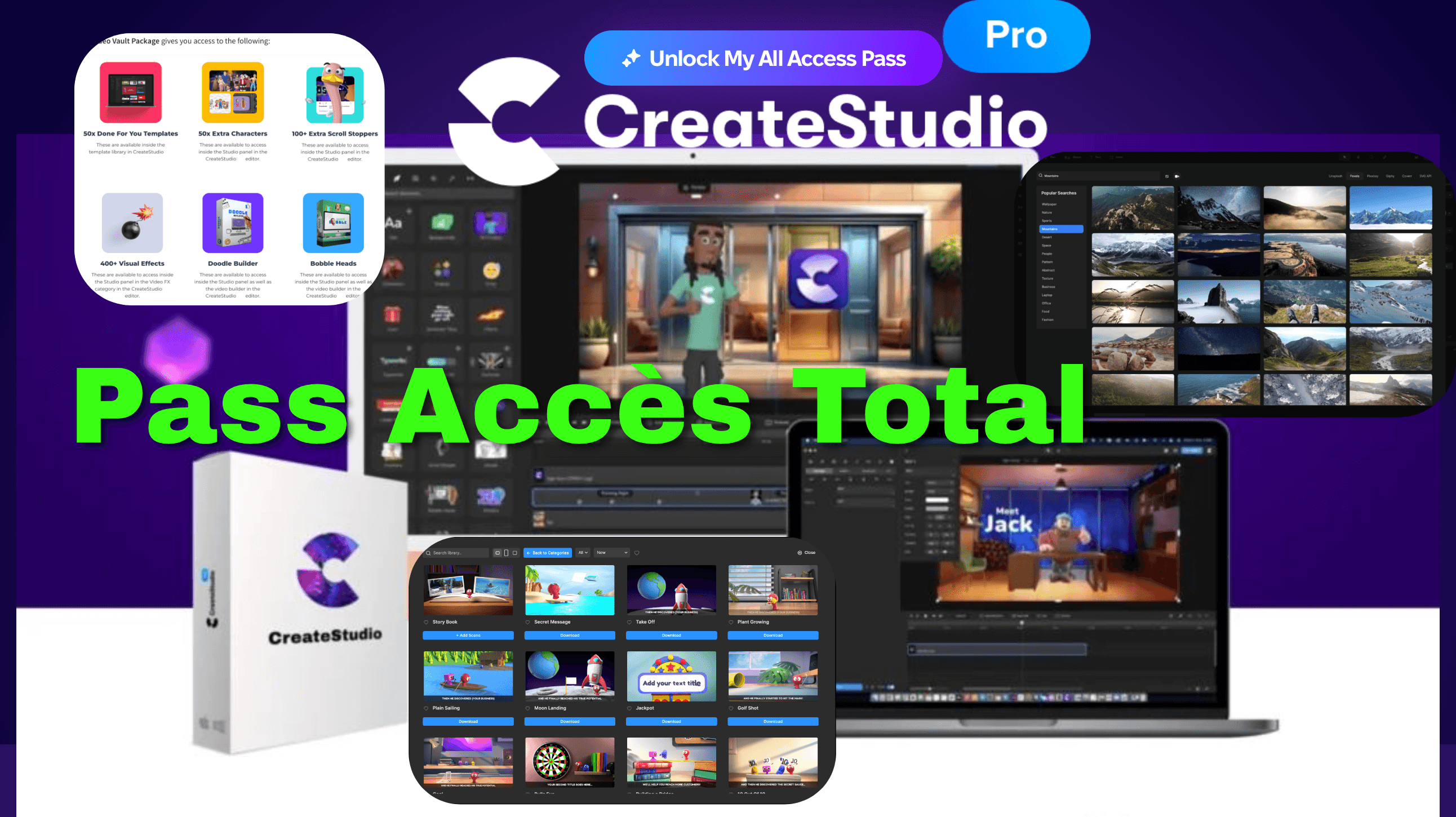 CREATE STUDIO - PASS ACCES TOTAL