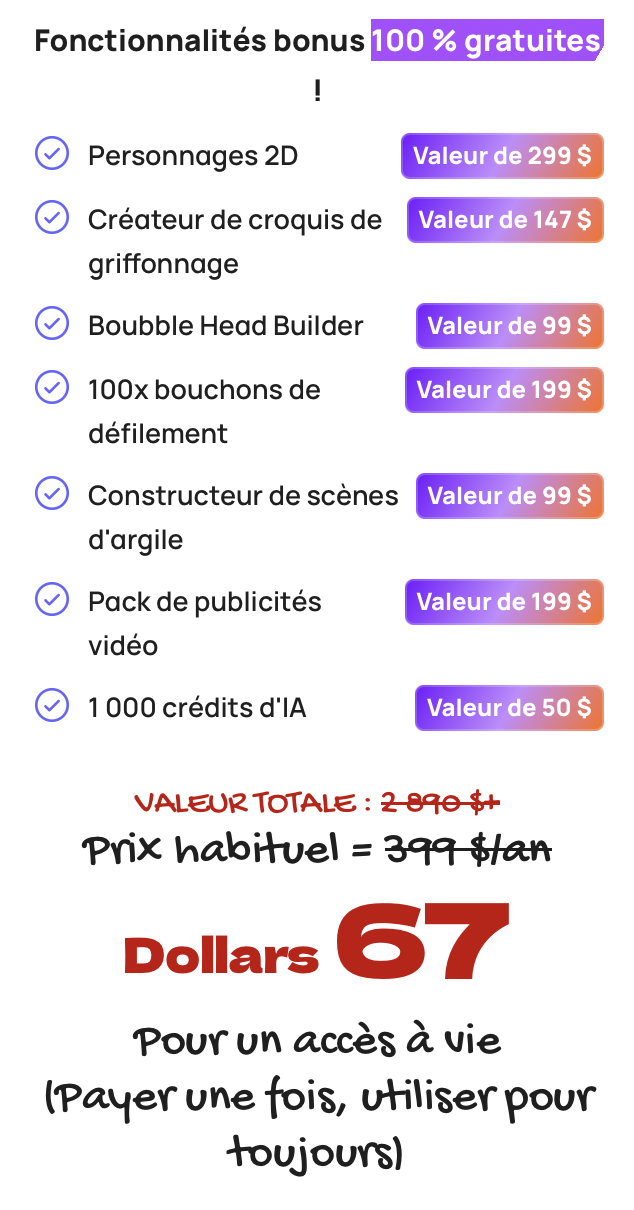  CREATE STUDIO - LICENCE STANDARD A VIE