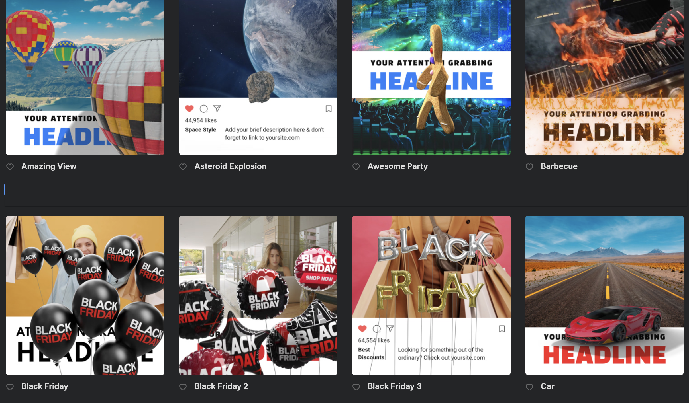 Scroll Stoppers 3D — Option Test A/B avec 3 clips 