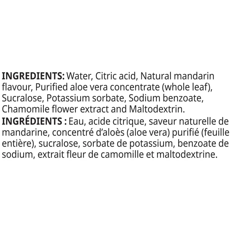Concentré à l’aloès mandarine