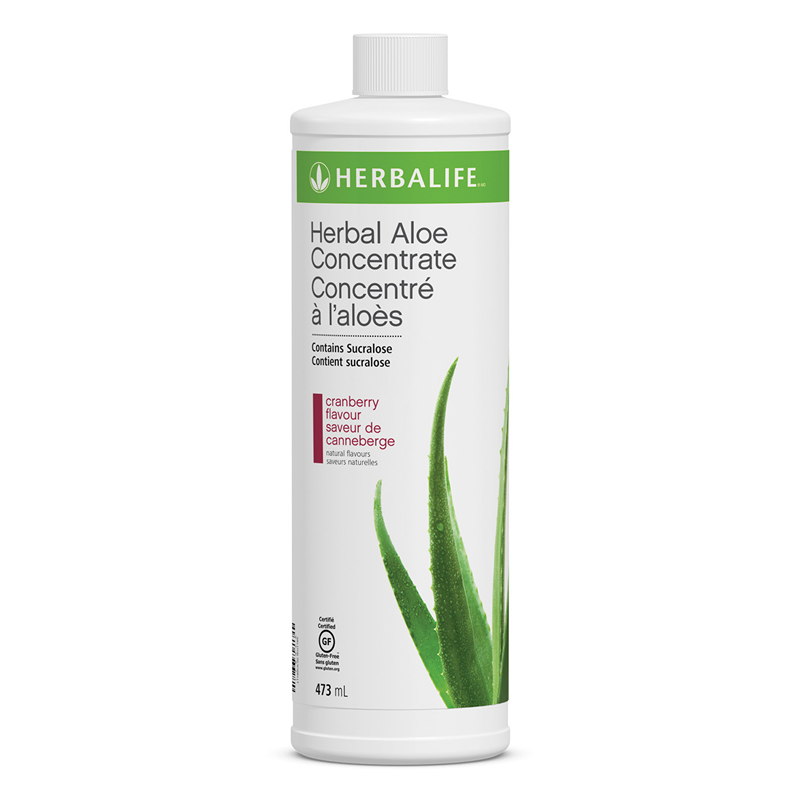 Boisson Concentrée à l’aloès véra Canneberges 473 ml