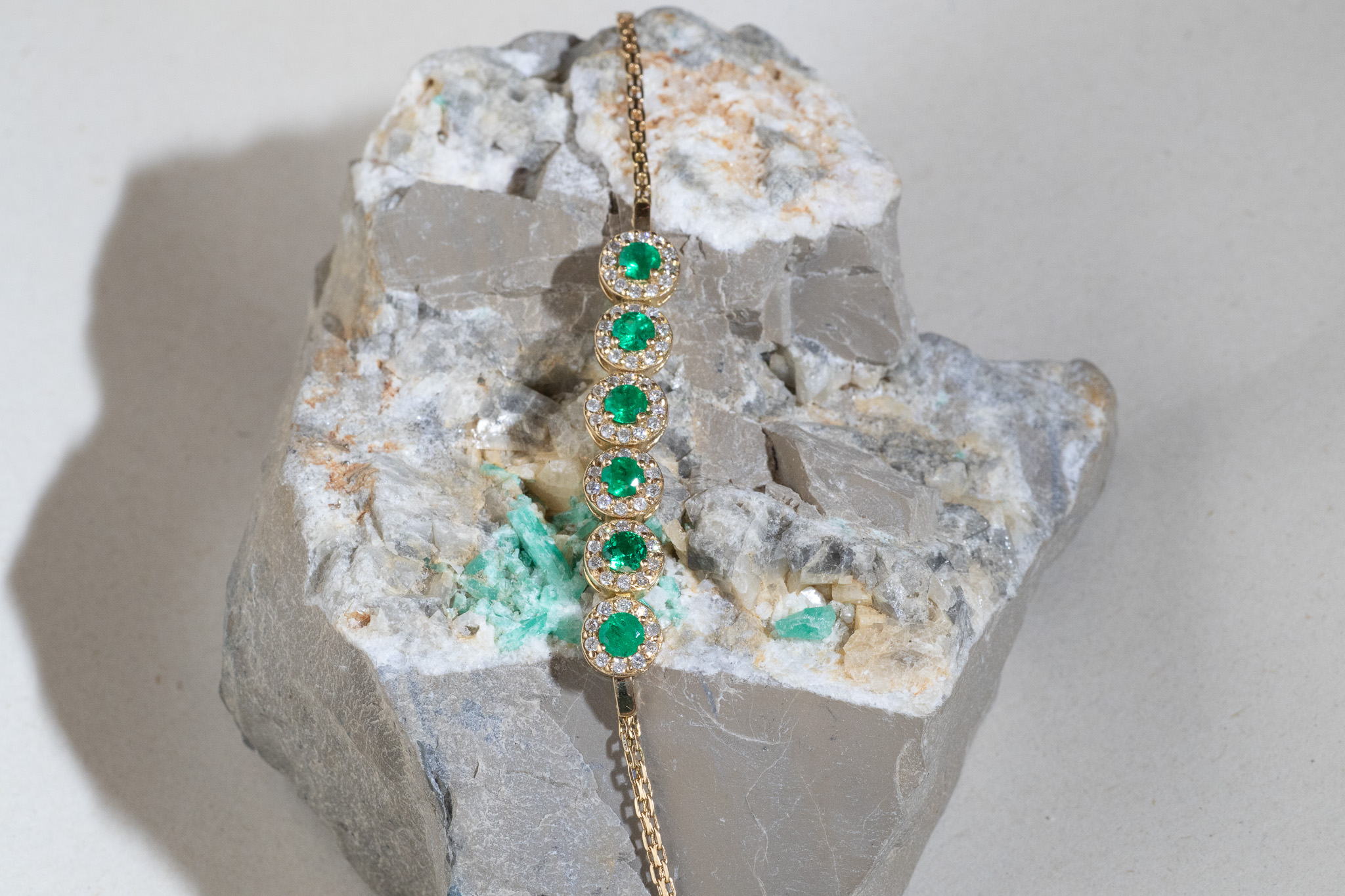 Pulsera Halo Esmeralda