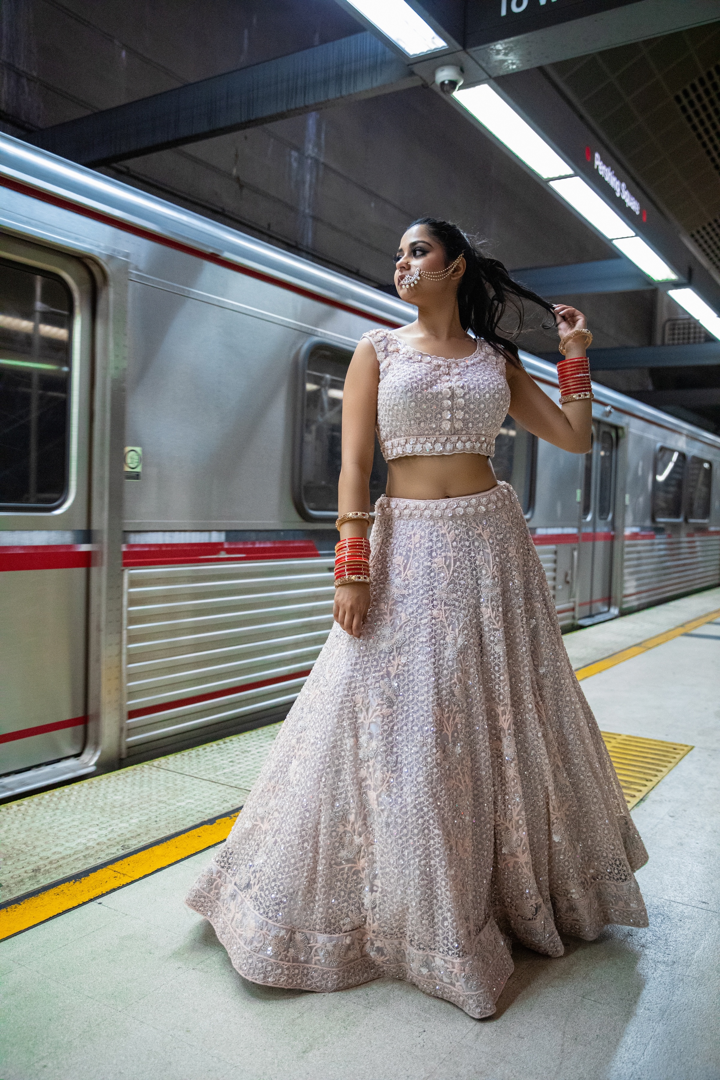 Praline Rose Lehnga