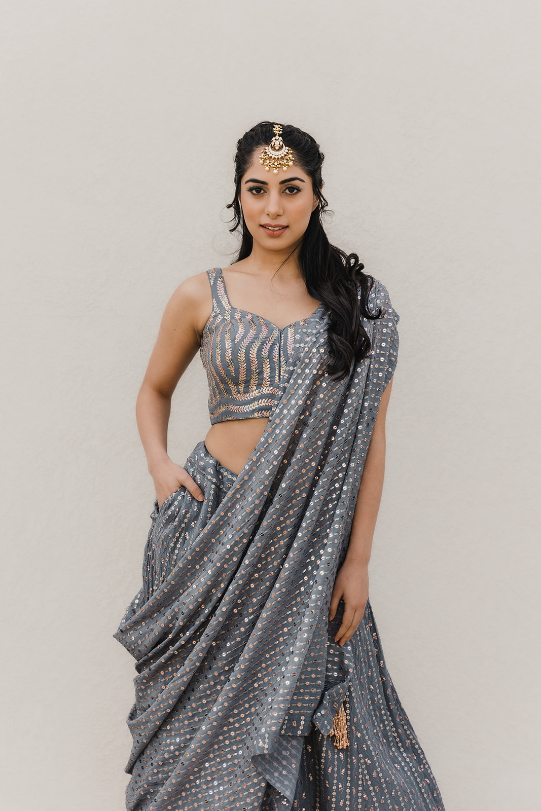 Gray Goose Saree