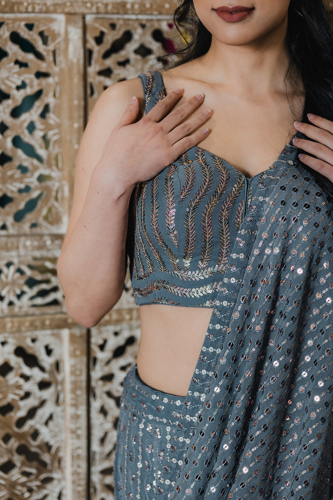 Gray Goose Saree