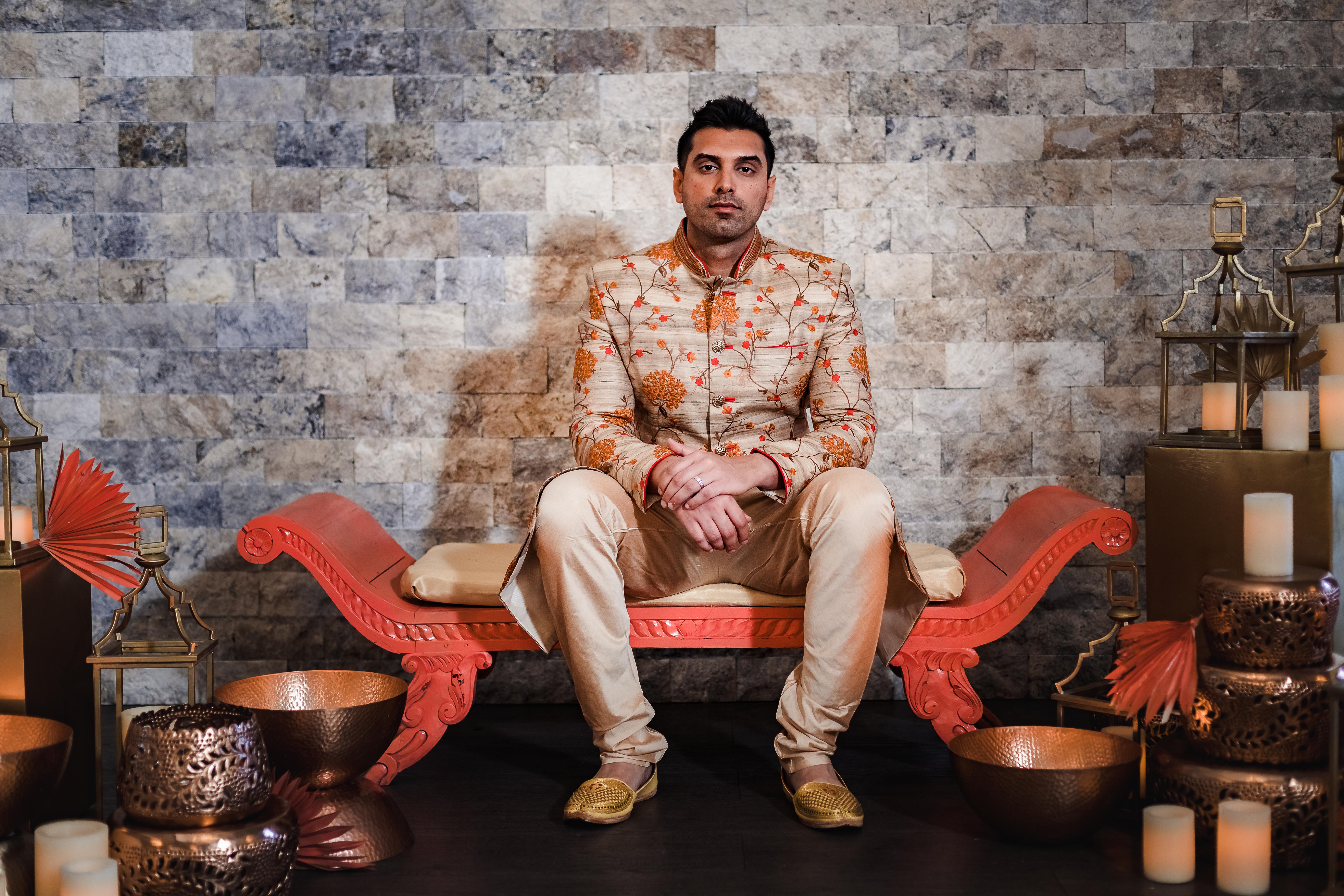 Saffron Sherwani