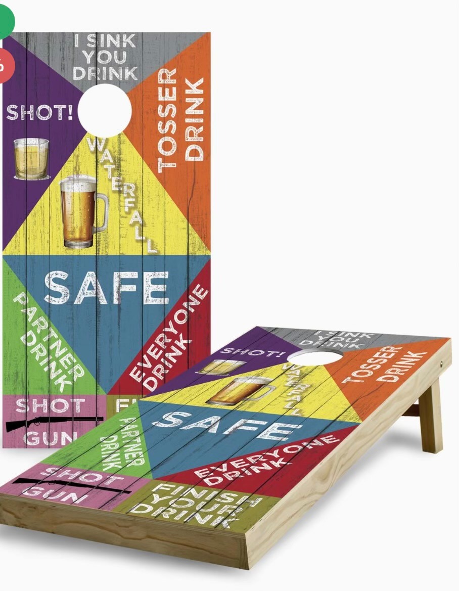 Wooden Cornhole Board Set