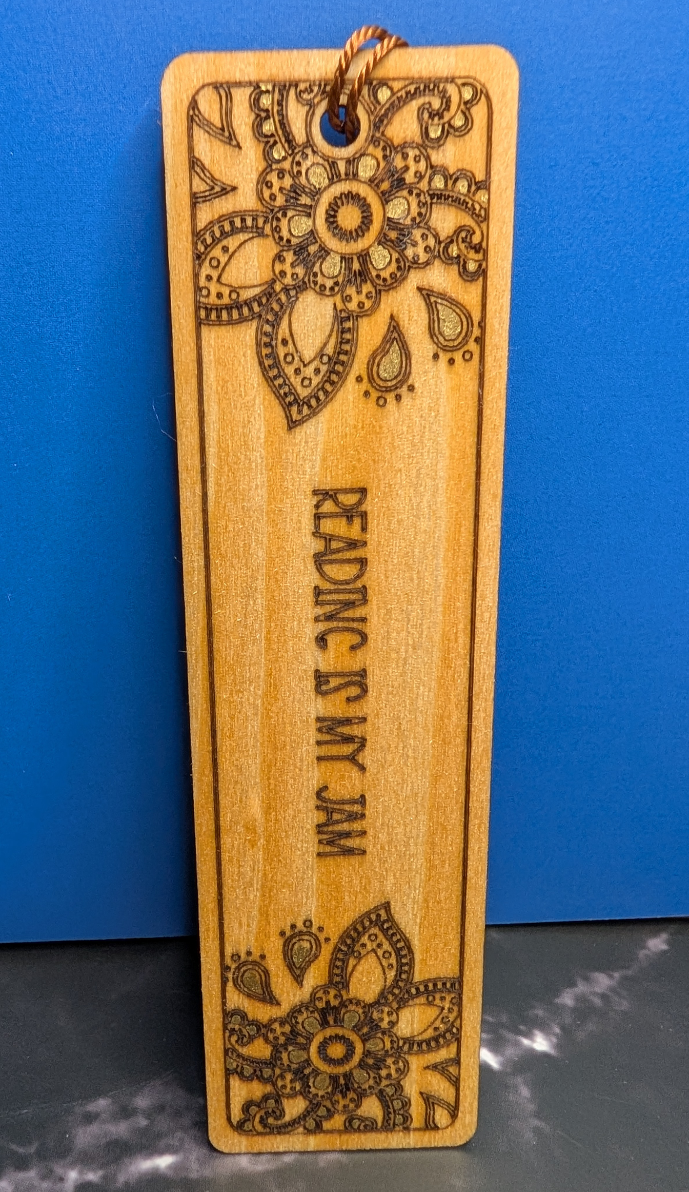 Wooden Engraved Bookmark