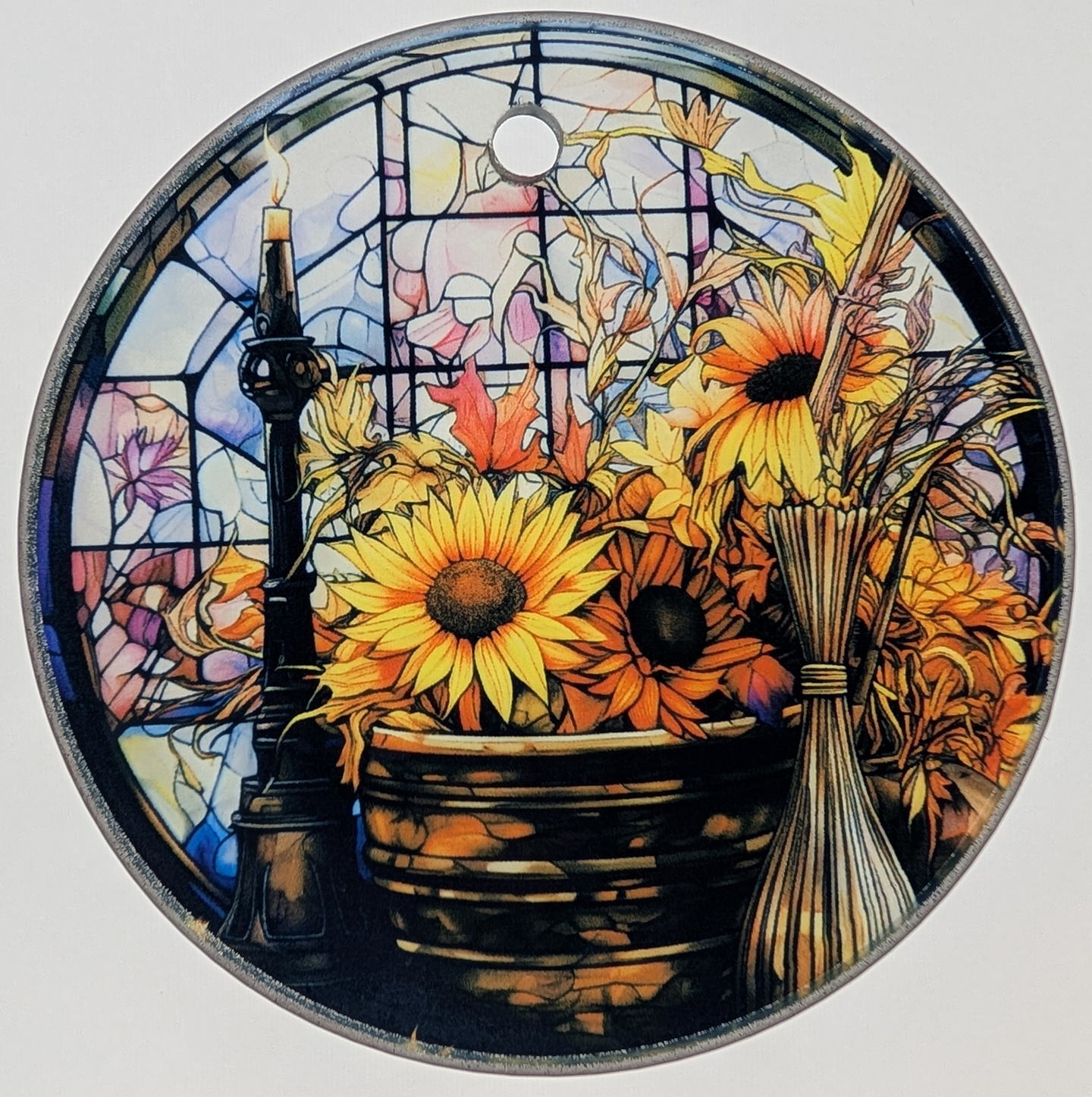 Stained Glass Sunflower Ornament/suncatcher