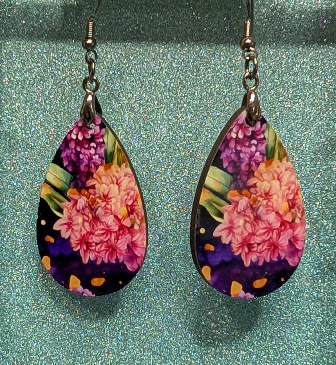 Floral Teardrop Earrings