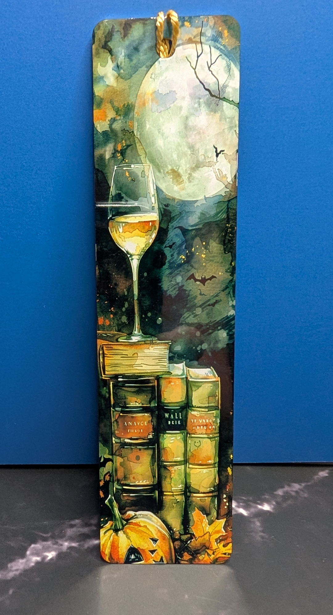 Metal fall themed bookmark