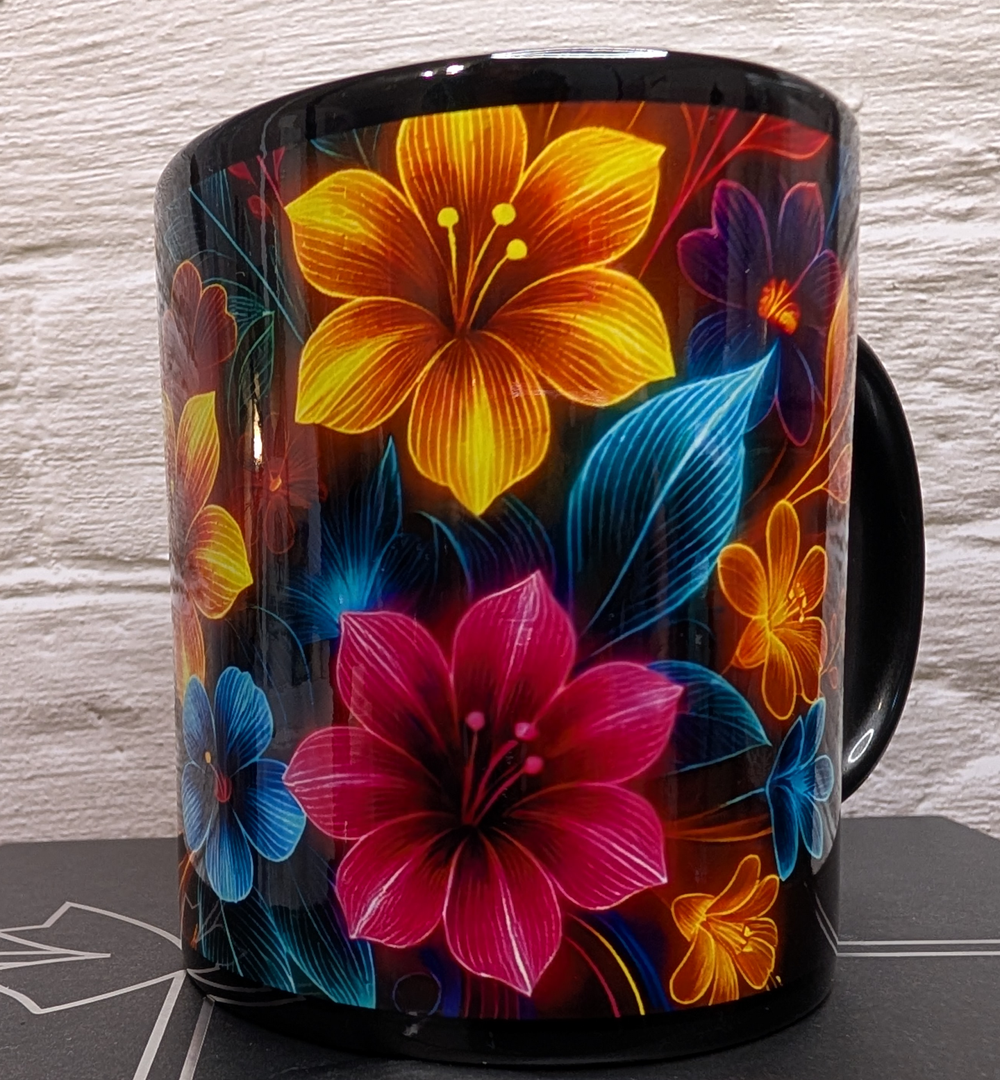 Colorful Floral Mug