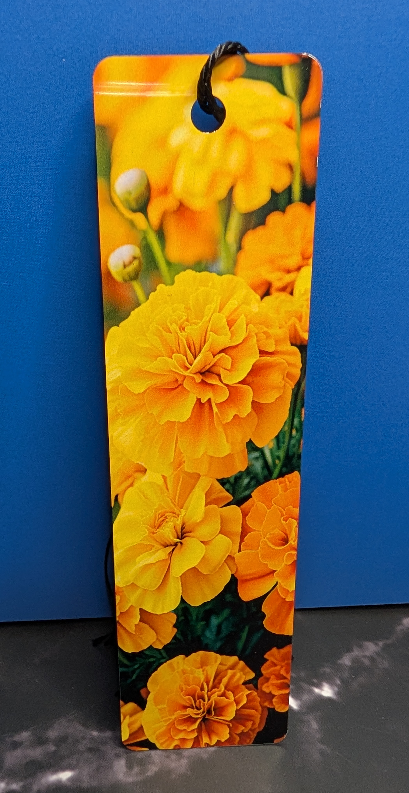 Marigold Flower Bookmark