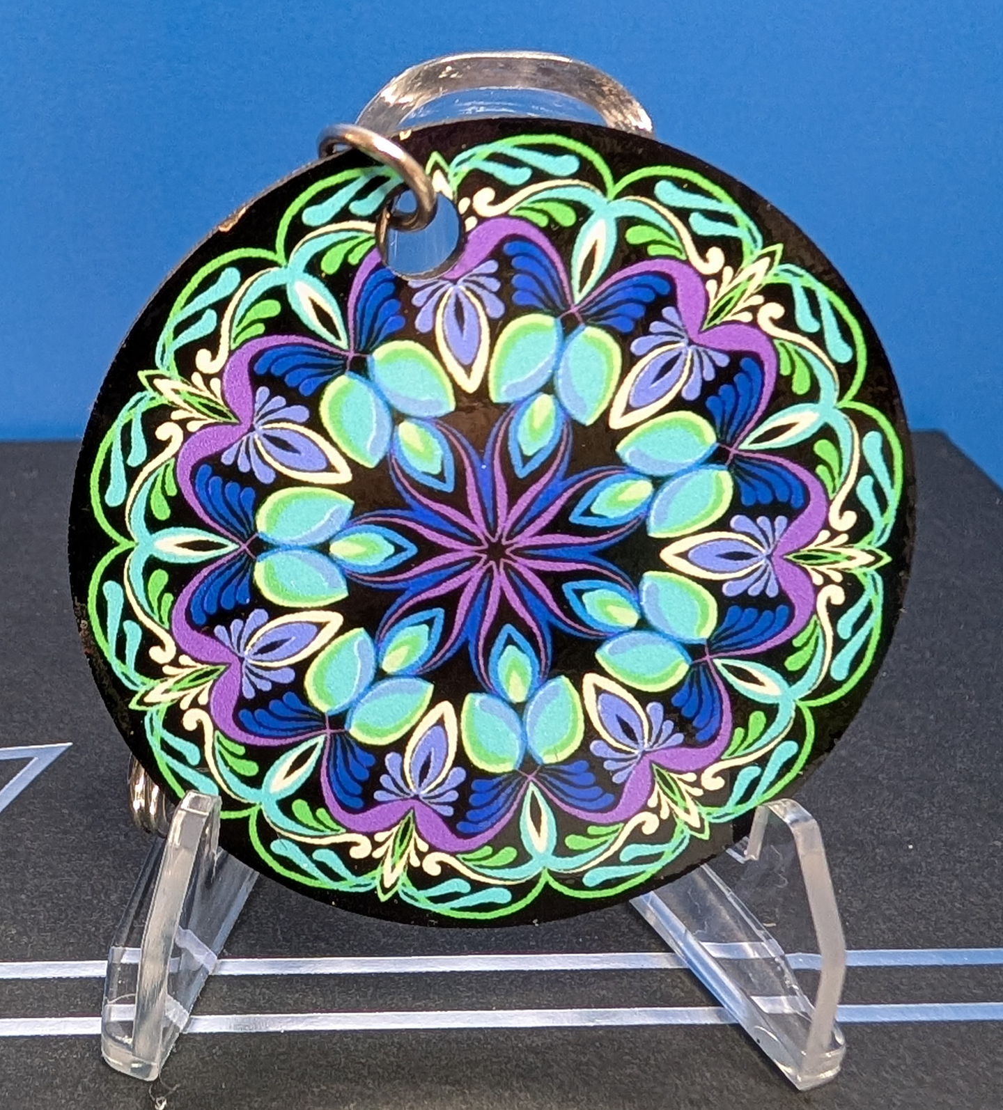 Mandala Pattern Keychain