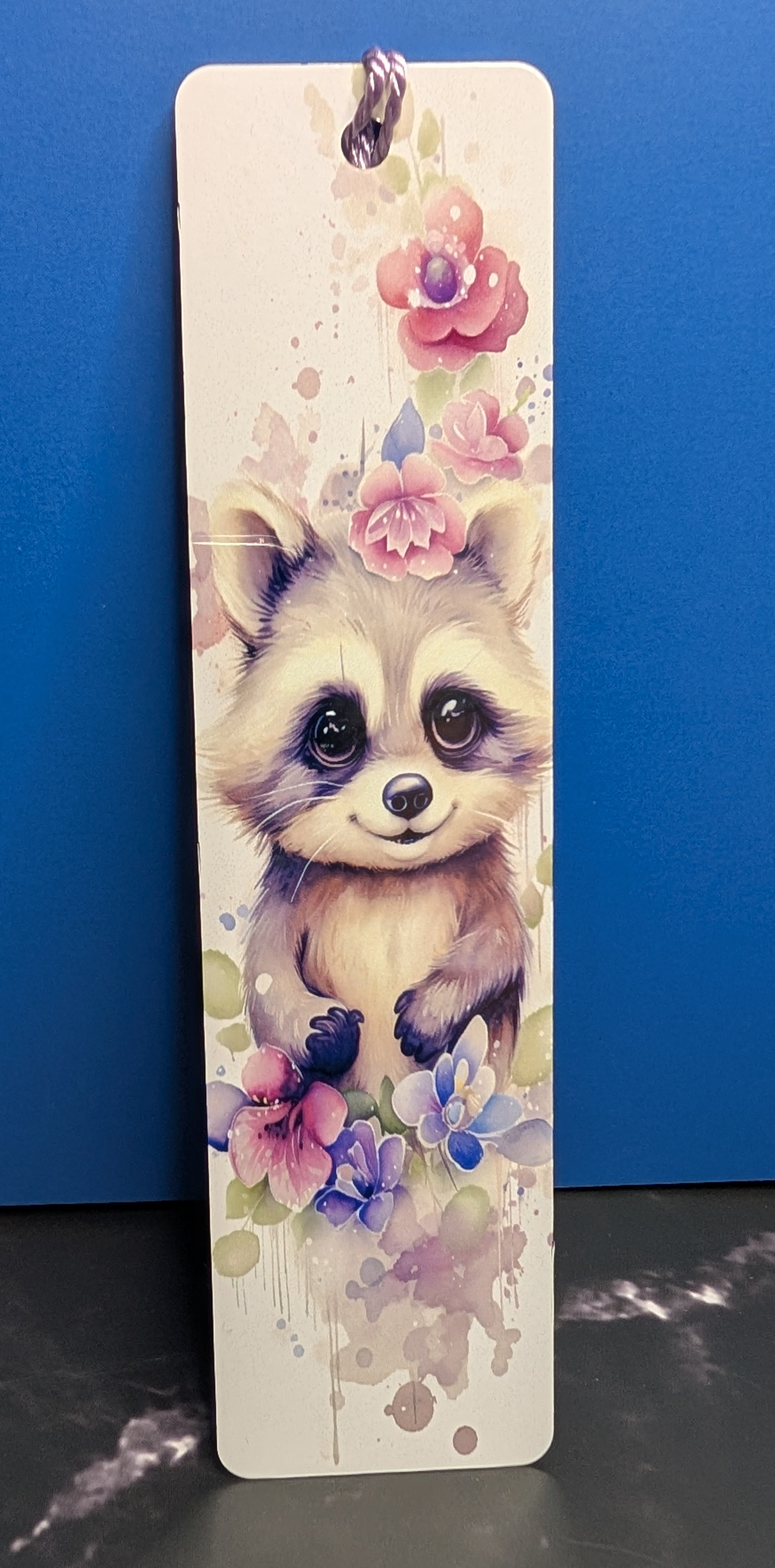 Raccoon Art Bookmark