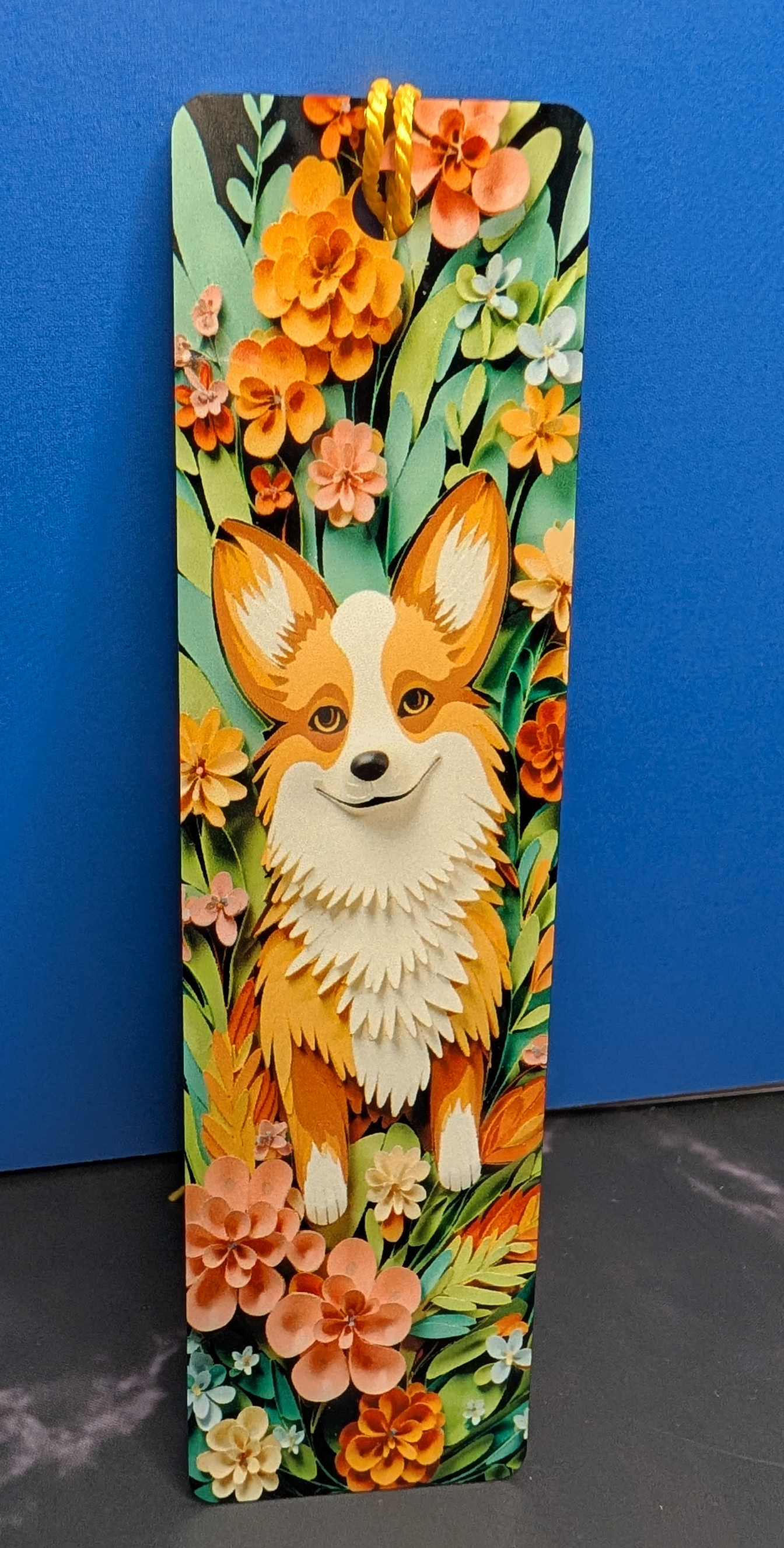 Metal Corgi Bookmark