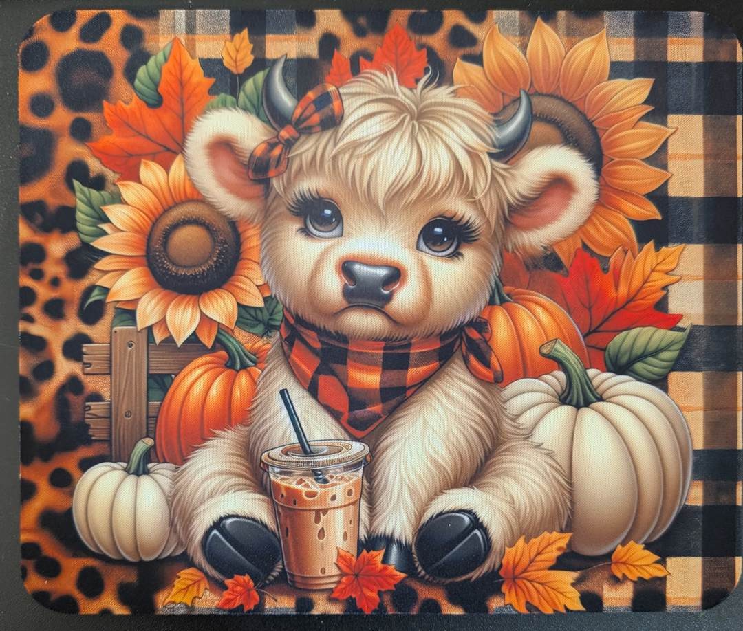 Autumn-Themed Decorative Mouse Pad