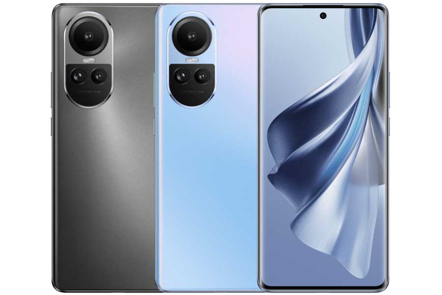 OPPO Reno 10 5G MediaTek Dimensity 7050  8GB LPDDR4X RAM and 256GB UFS 2.2 internal storage.