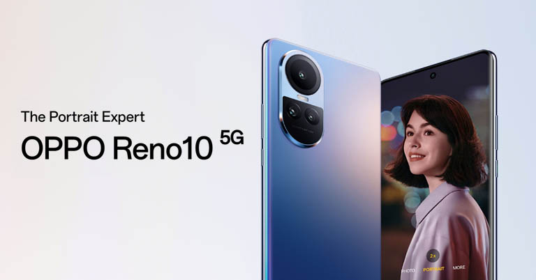 OPPO Reno 10 5G MediaTek Dimensity 7050  8GB LPDDR4X RAM and 256GB UFS 2.2 internal storage.