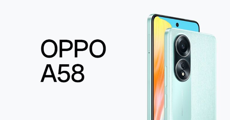 Oppo A58 4G Mediatek Helio G85 6GB RAM and 128GB Storage