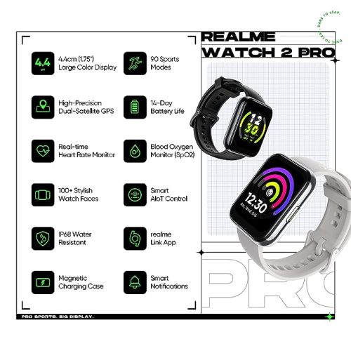 Realme Smart Watch 2 Pro (Neo Grey) Bluetooth