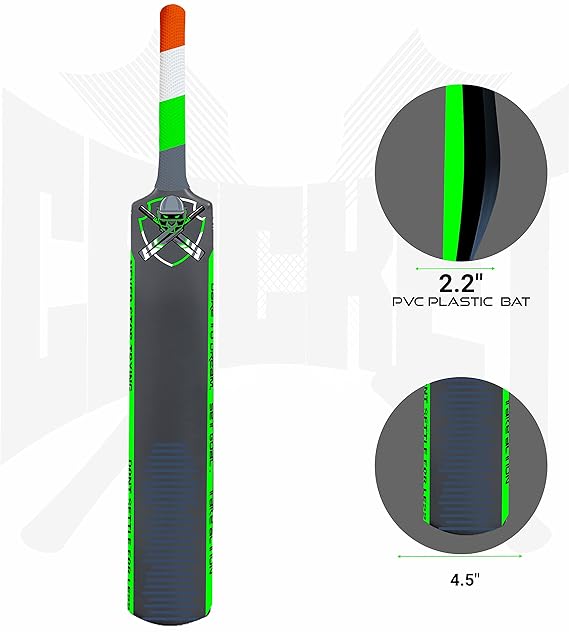 Heavy Duty Plastic Cricket Bat Kit,Full Size