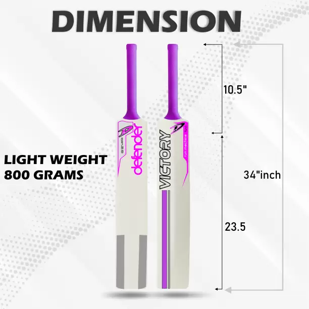 VICTORY DEFENDER Plastic Bat Full Size Cricket Tennis Bat For All Age Group Hard PVC/Plastic Cricket Bat  (800 g)