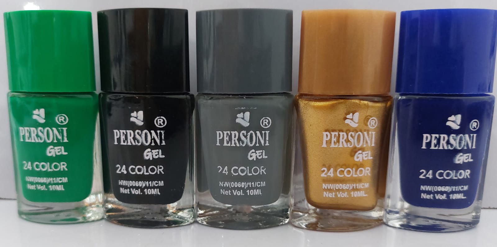 GINI's Fashion Nail paint combo pack of 5 pcs