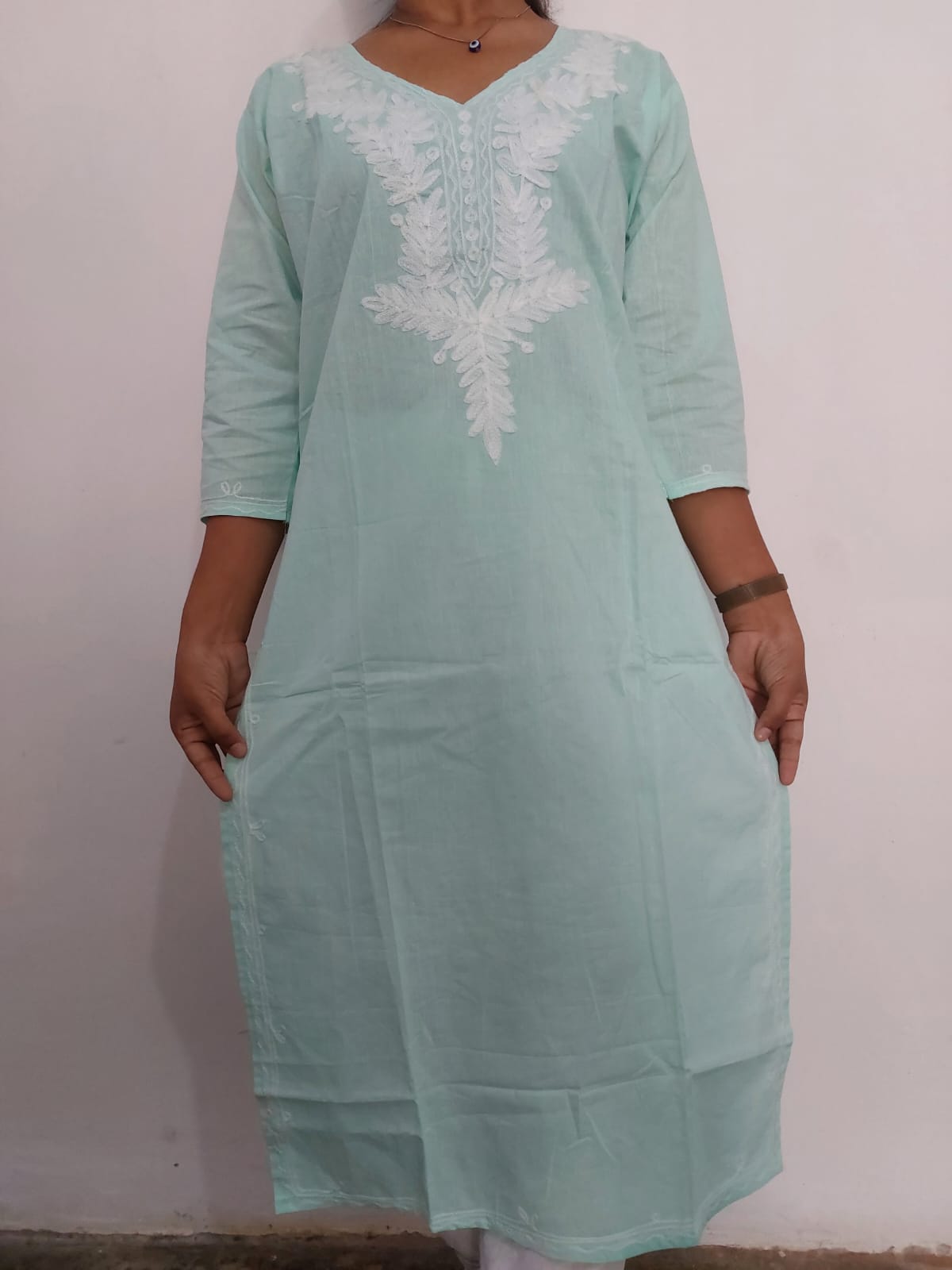 Women cotton embroidery, embroidered kurta 