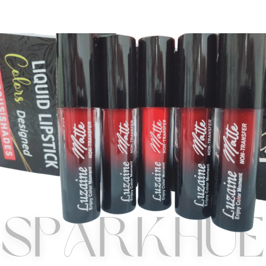 Luzainé Matte Liquid Lipstick (Gorgeous | Shades) Set of 2 Pcs