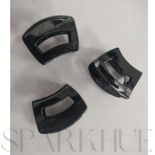 Black Hair Clips Set of 8 Piece