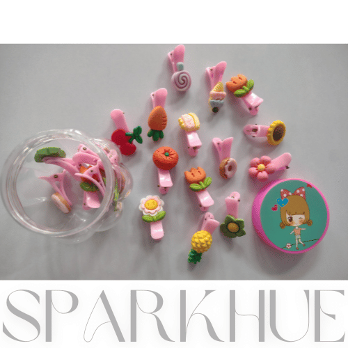 Rubela Hair Clips Set of 20PCS with Box, Cute Baby Hair Clips for Kids, Girls & women Hair Clip  (Multicolor)