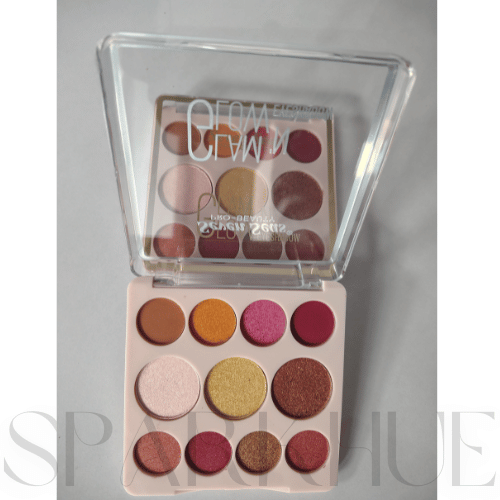 Seven Seas Glam N Glow Eyeshadow 11 Pigmented Colors Eyeshadow Matte & Metallic Finish 12 g  (Skin)