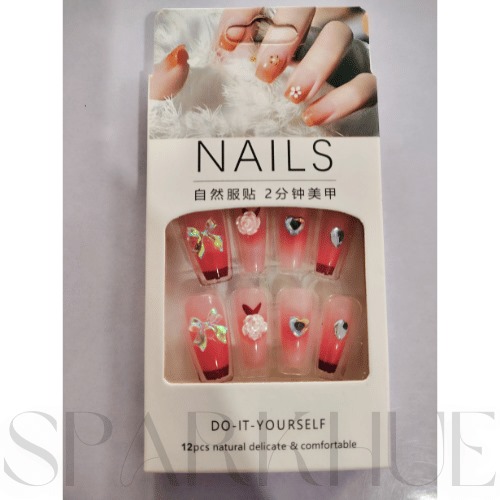 Attractive beautiful nails 2 box each 12 pcs