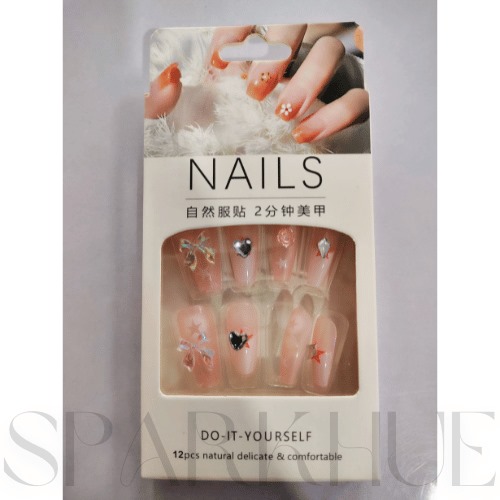 Attractive beautiful nails 2 box each 12 pcs
