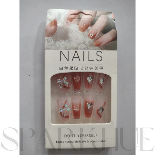 Attractive beautiful nails 2 box each 12 pcs