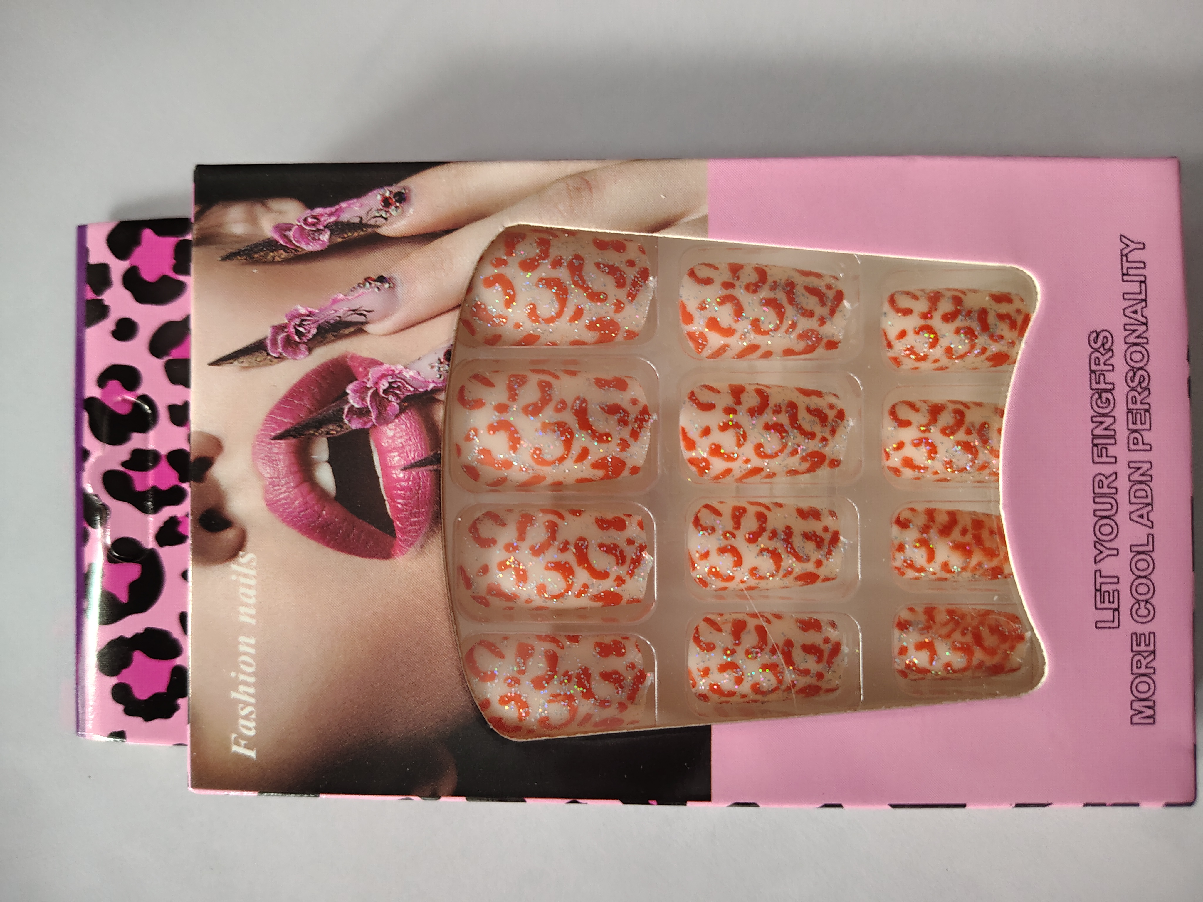 Attractive beautiful nails 2 box each 12 pcs ( Normal nail)