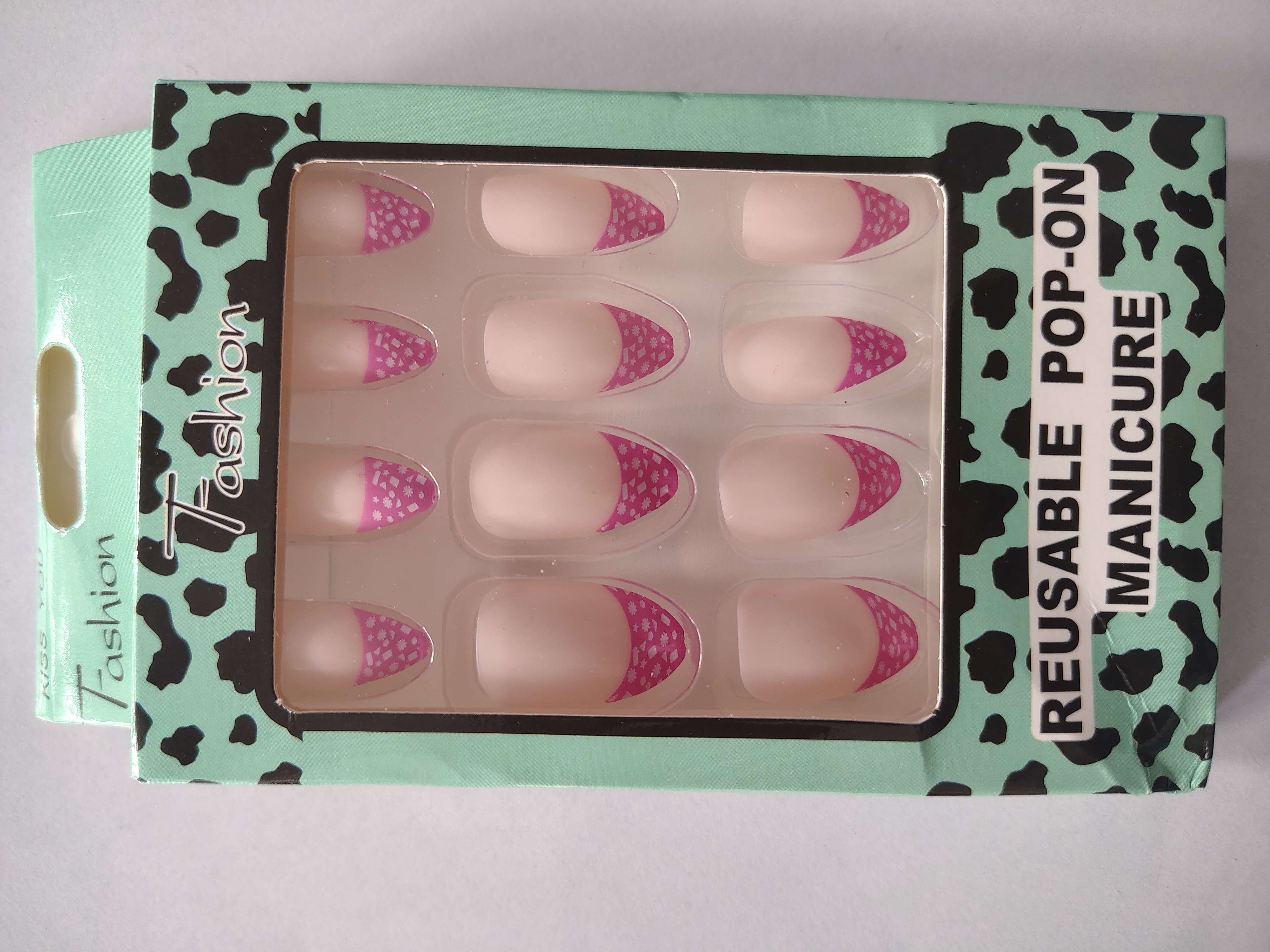 Attractive beautiful nails 2 box each 12 pcs ( Normal nail )