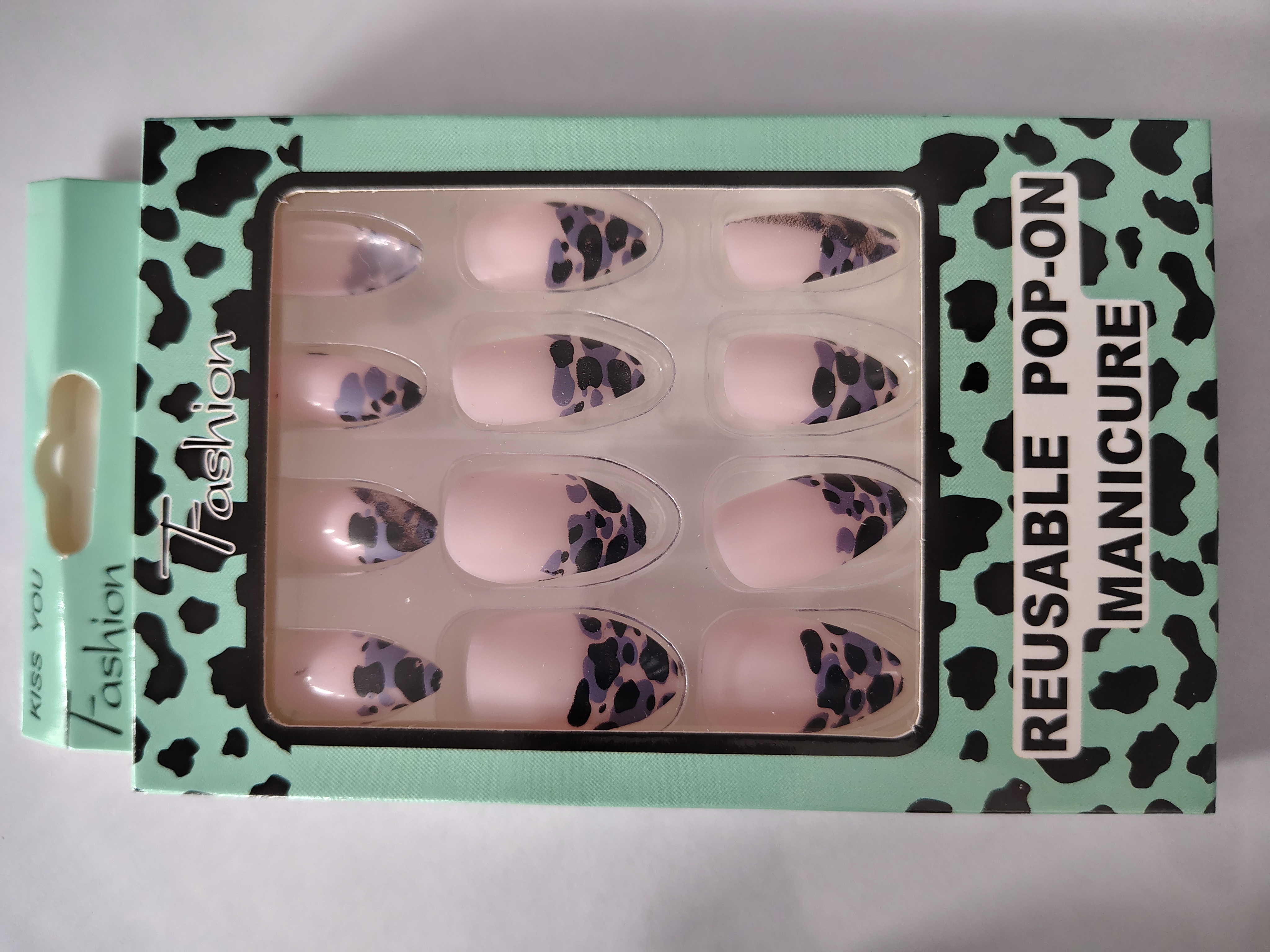 Attractive beautiful nails 2  eboxach 12 pcs ( Normal nail )