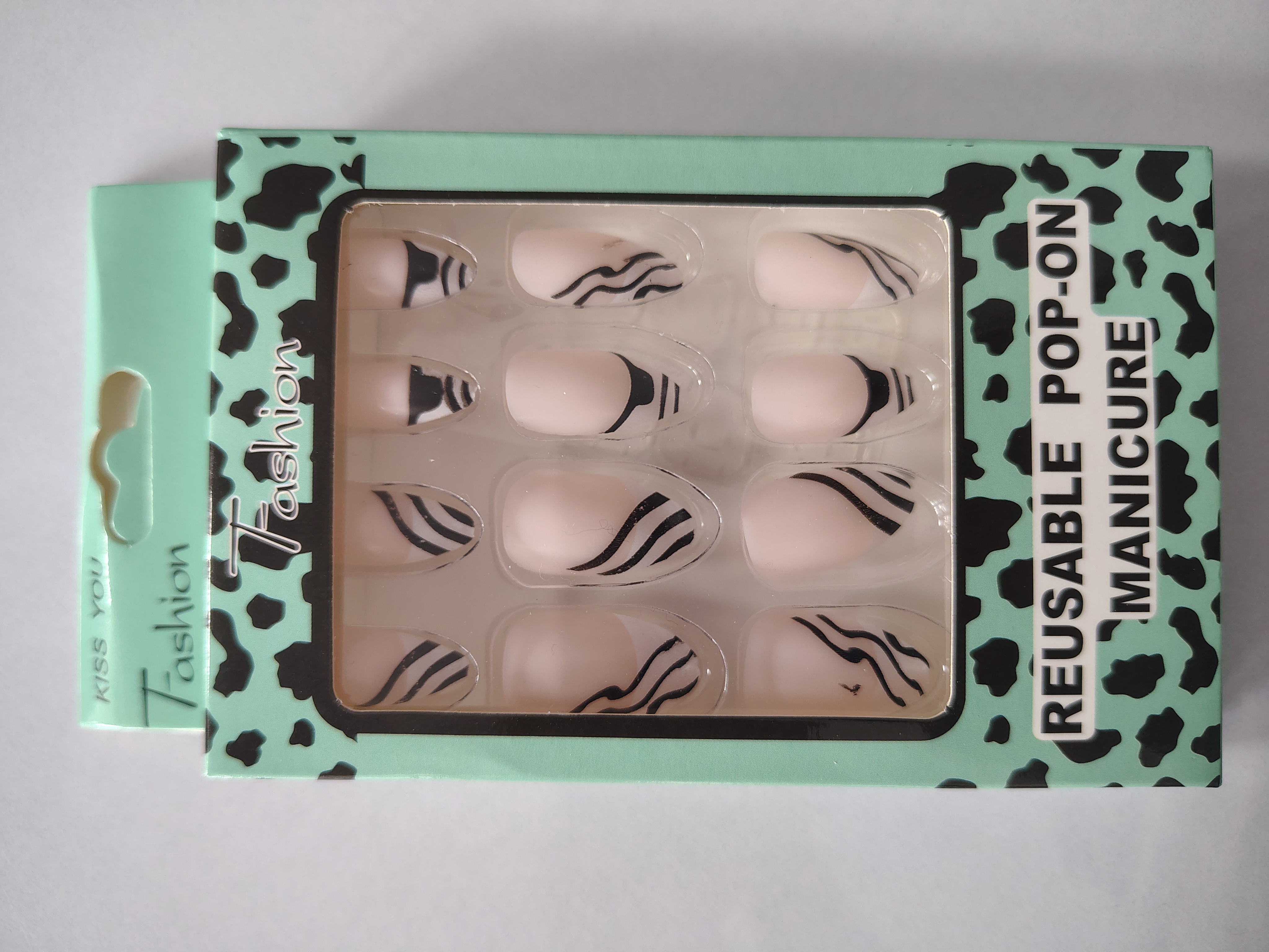  Attractive beautiful nails 2 box each 12 pcs (Normal nail)