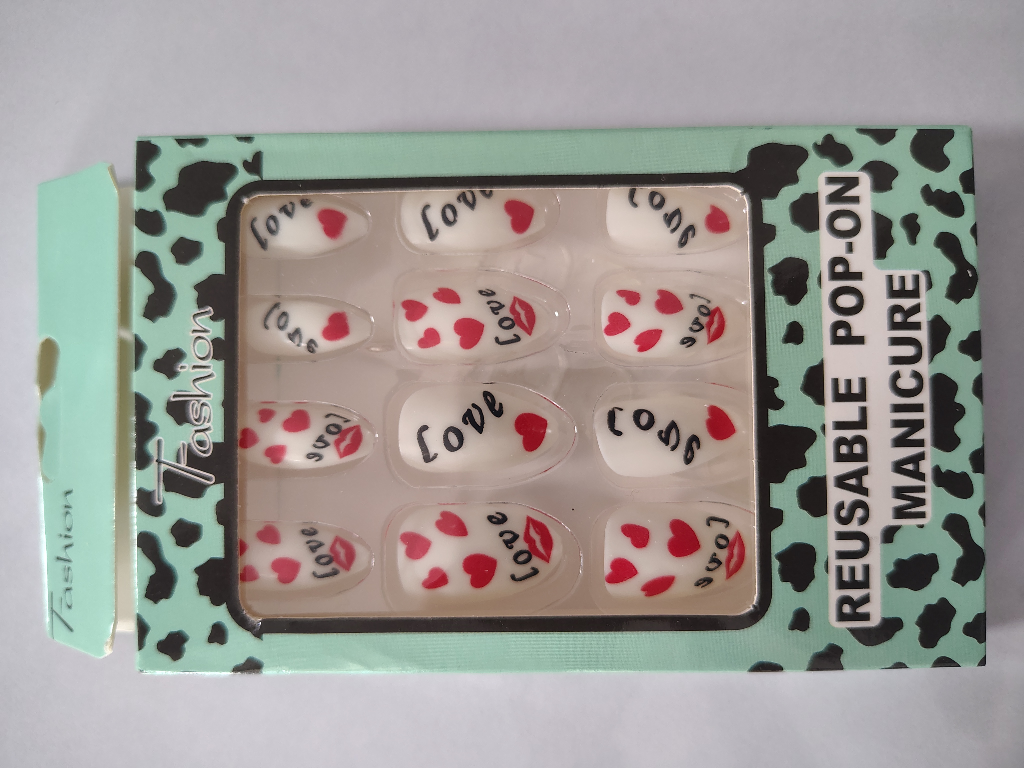 Attractive beautiful nails 2 box each 12 pcs (Normal nail)