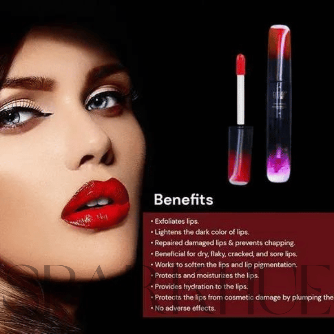 2 in 1 Lipstick and Lip Gloss Red Four