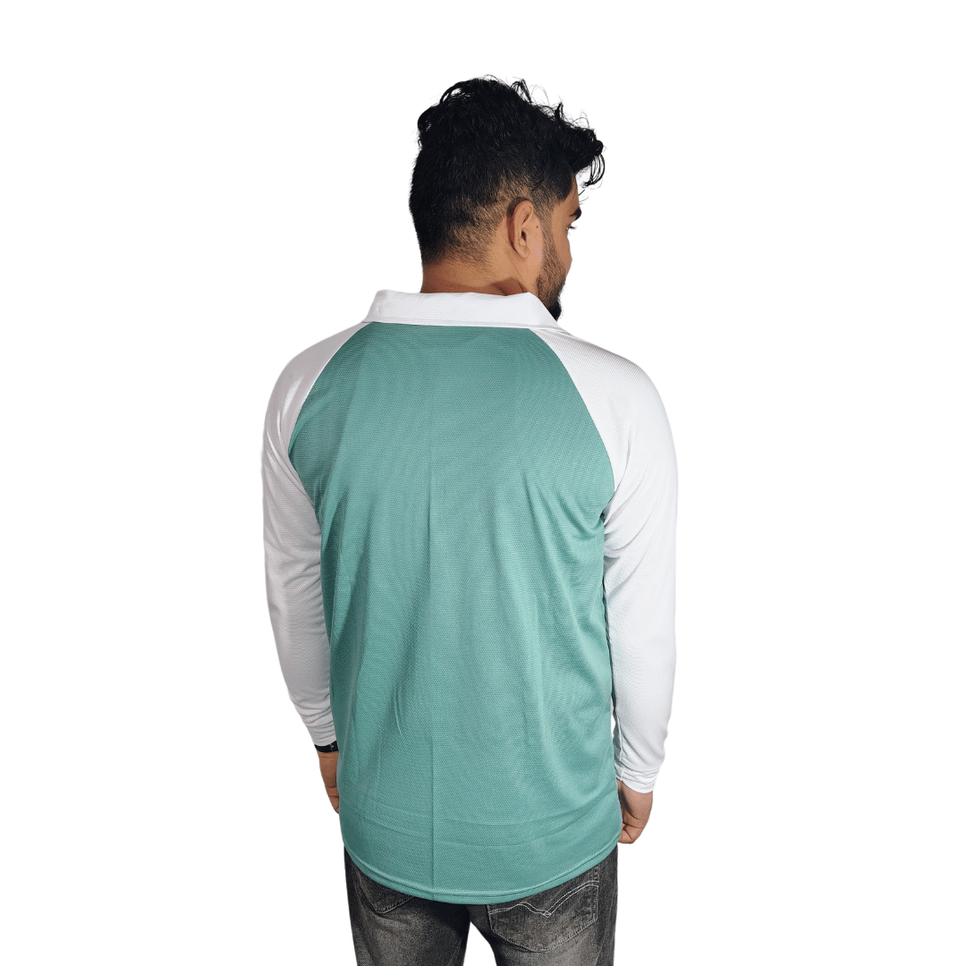 Men Solid Polo Neck Cotton Blend T-Shirt
