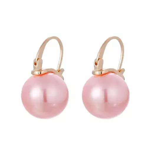 Vintage Simple White Pearl Earrings Studs foe women 